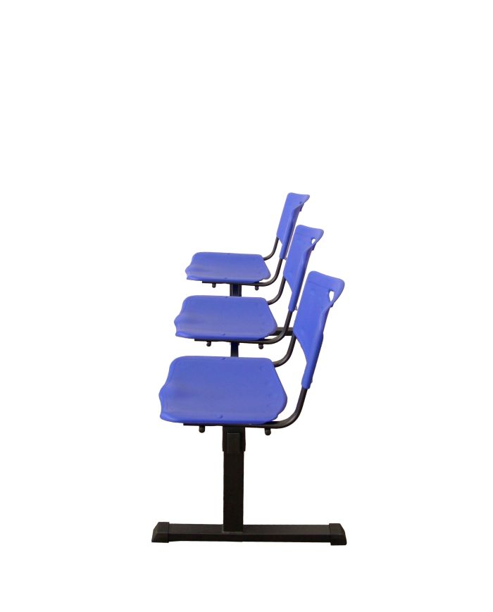 Bancada Iso plastic 3 plazas color | Mobiliario auxiliar