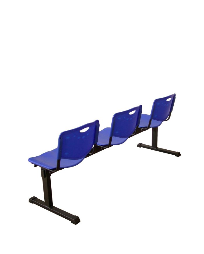Bancada Iso plastic 3 plazas color | Mobiliario auxiliar