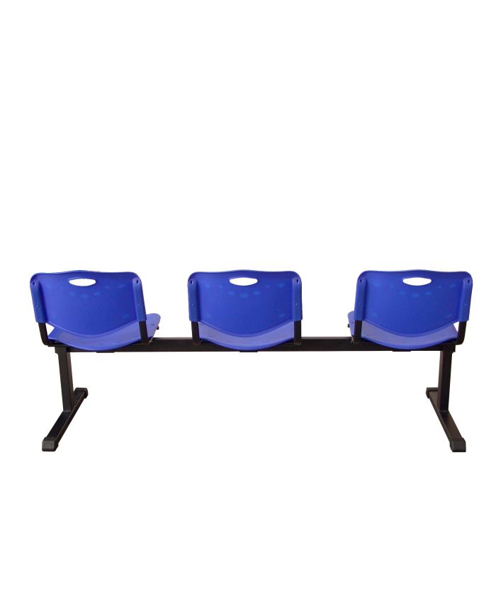 Bancada Iso plastic 3 plazas color | Mobiliario auxiliar