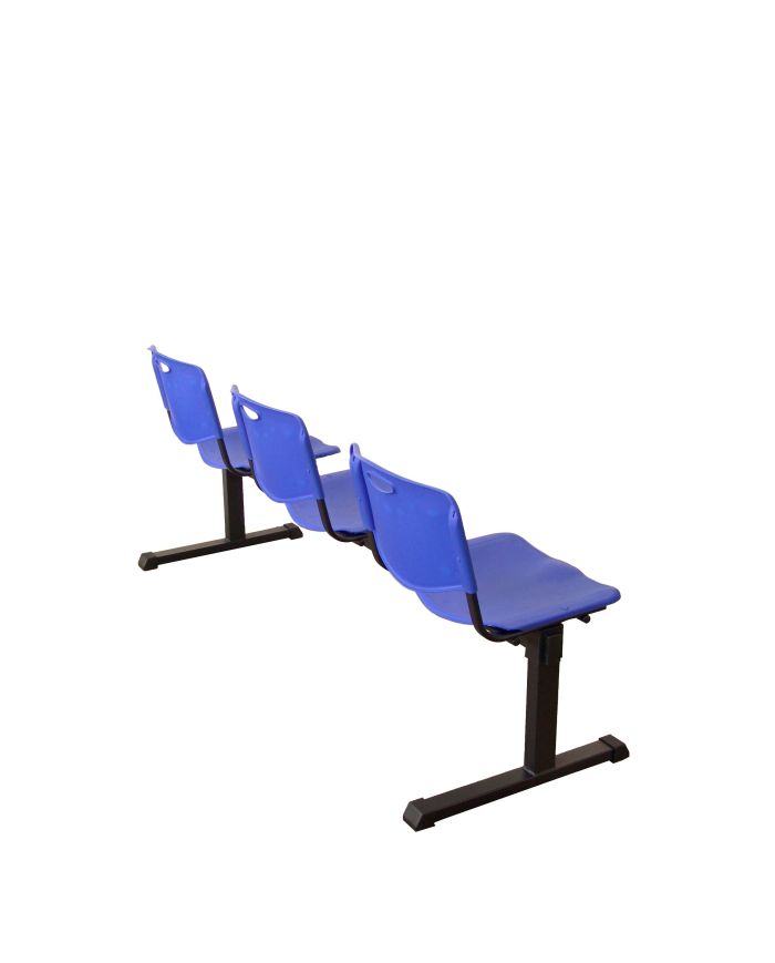 Bancada Iso plastic 3 plazas color | Mobiliario auxiliar