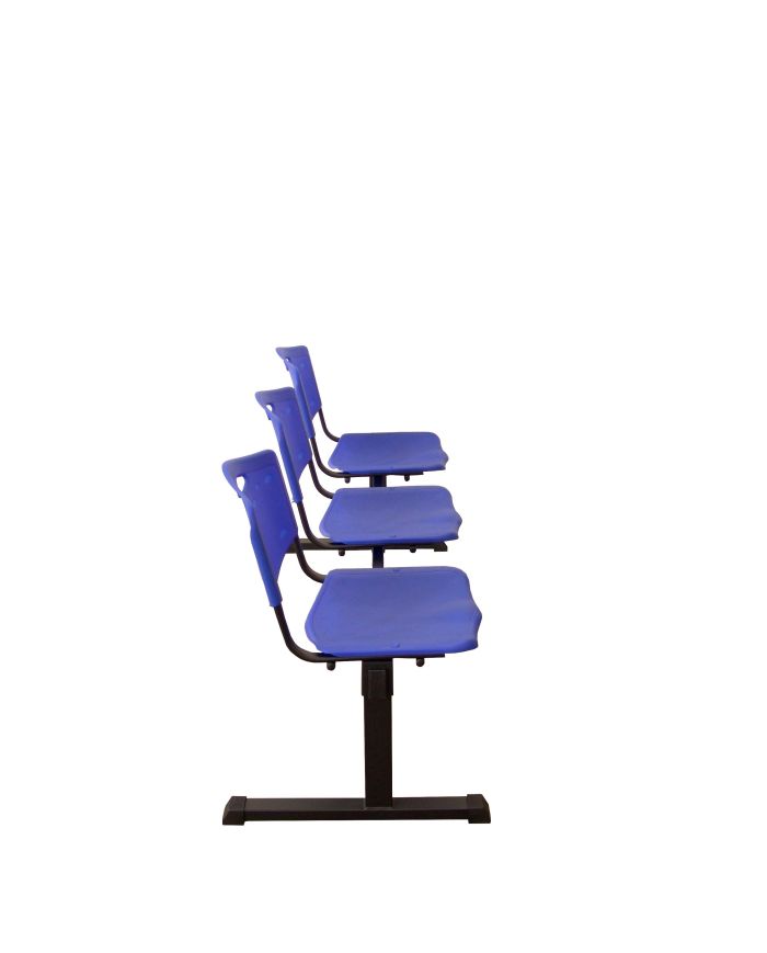 Bancada Iso plastic 3 plazas color | Mobiliario auxiliar