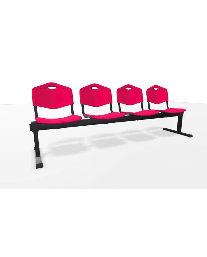 Bancada Iso plastic 4 plazas color | Mobiliario auxiliar