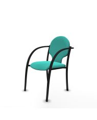Silla Pack 1 silla Hellín chasis 4 patas negro