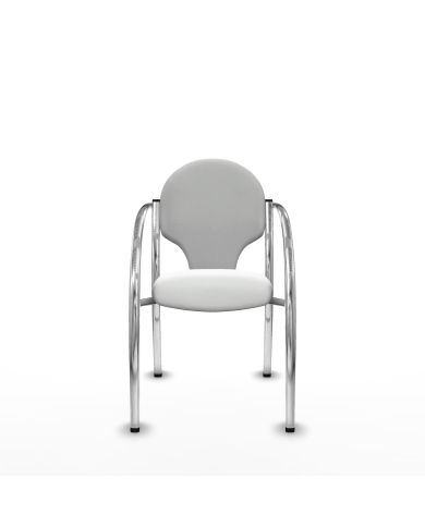 Silla Pack 2 sillas Hellín chasis 4 patas cromo bali