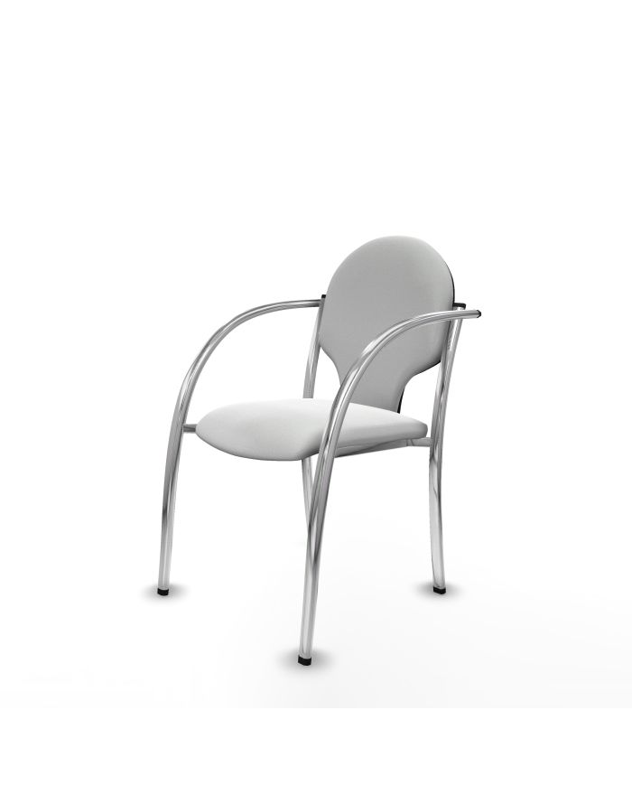 Silla Pack 2 sillas Hellín chasis 4 patas cromo bali