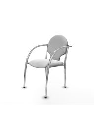 Silla Pack 2 sillas Hellín chasis 4 patas cromo bali