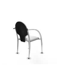 Silla Pack 2 sillas Hellín chasis 4 patas cromo bali
