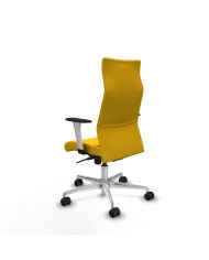 Silla Ergonómica Albacete dirección sincro bali brazos 1D blancos base aluminio ruedas 65 nailon