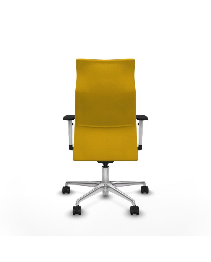 Silla Ergonómica Albacete dirección sincro bali brazos 1D blancos base aluminio ruedas 65 nailon