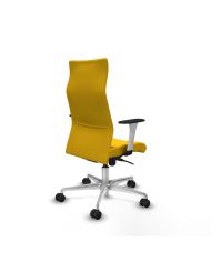 Silla Ergonómica Albacete dirección sincro bali brazos 1D blancos base aluminio ruedas 65 nailon
