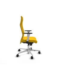 Silla Ergonómica Albacete dirección sincro bali brazos 1D blancos base aluminio ruedas 65 nailon