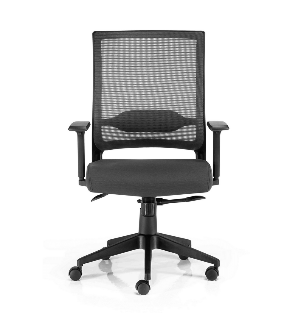 Silla de Oficina SIDNEY de Euromof en acabado negro, uso recomendado 8 horas-0 Silla de Oficina SIDNEY de Euromof en acabado negro, uso recomendado 8 horas-0