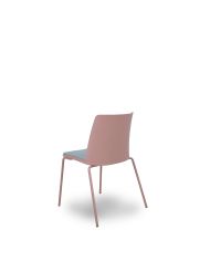 Silla Pack 4 sillas Orgaz bali carcasa rosa y chasis rosa