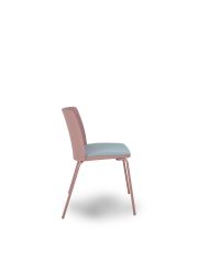 Silla Pack 4 sillas Orgaz bali carcasa rosa y chasis rosa