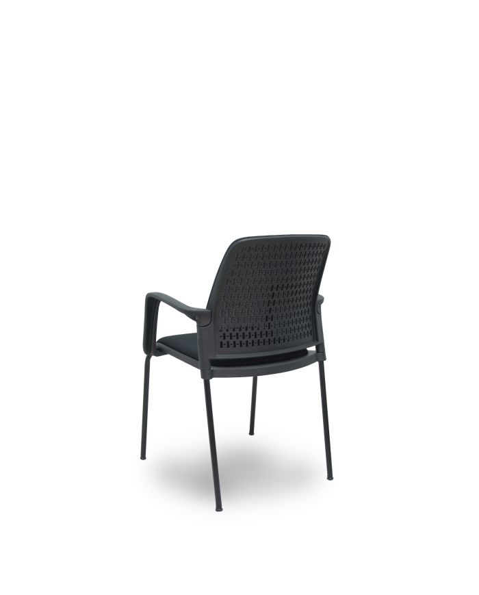 Silla Confidente Pack 4 sillas Opti519 respaldo malla negra