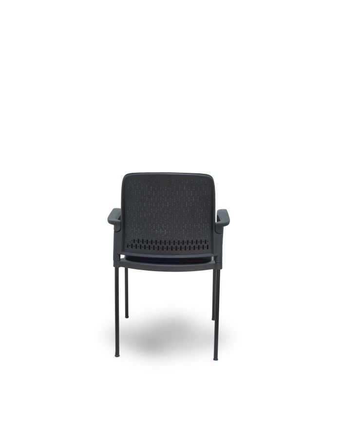 Silla Confidente Pack 4 sillas Opti519 respaldo malla negra