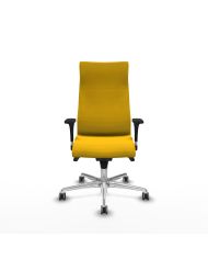 Silla Ergonómica Albacete dirección sincro bali brazos 1D cromados base aluminio ruedas 65 engomadas