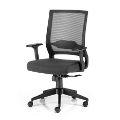 Silla de Oficina SIDNEY de Euromof en acabado negro, uso recomendado 8 horas