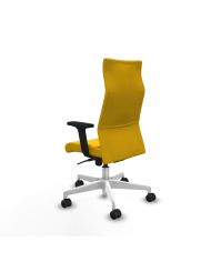 Silla Ergonómica Albacete dirección sincro bali brazos 2D base blanca ruedas 65 nailon