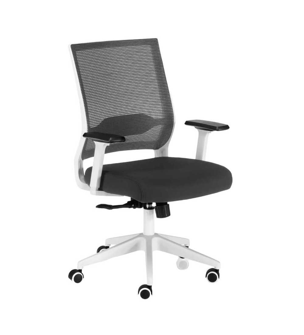 Silla de Oficina SIDNEY de Euromof en acabado blanco, uso recomendado 8 horas Silla de Oficina SIDNEY de Euromof en acabado blanco, uso recomendado 8 horas