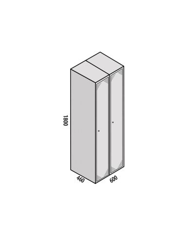 TAQUILLA MONTADA ECO 1 PUERTA - 2 MÓDULOS