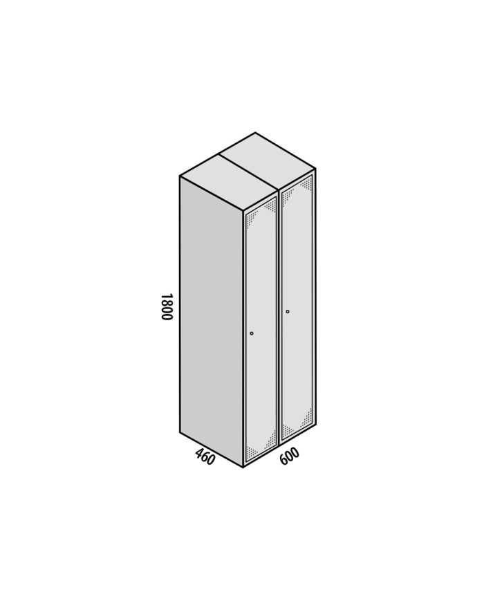 TAQUILLA MONTADA ECO 1 PUERTA - 2 MÓDULOS