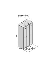 TAQUILLA BD 400 1 PUERTA 2 MÓDULOS ROJO