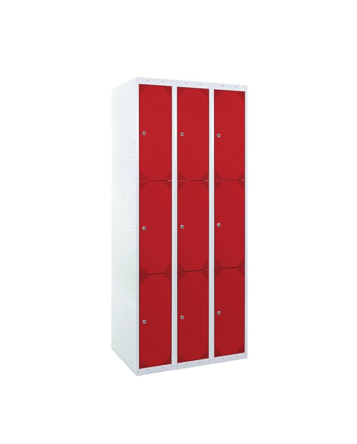 TAQUILLA BD 300 3 PUERTAS 3 MÓDULOS ROJO