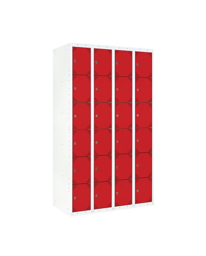 TAQUILLA BD 250 6 PUERTAS 4 MÓDULOS ROJO