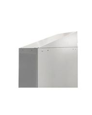 Techo inclinado taquilla desmontada en caja