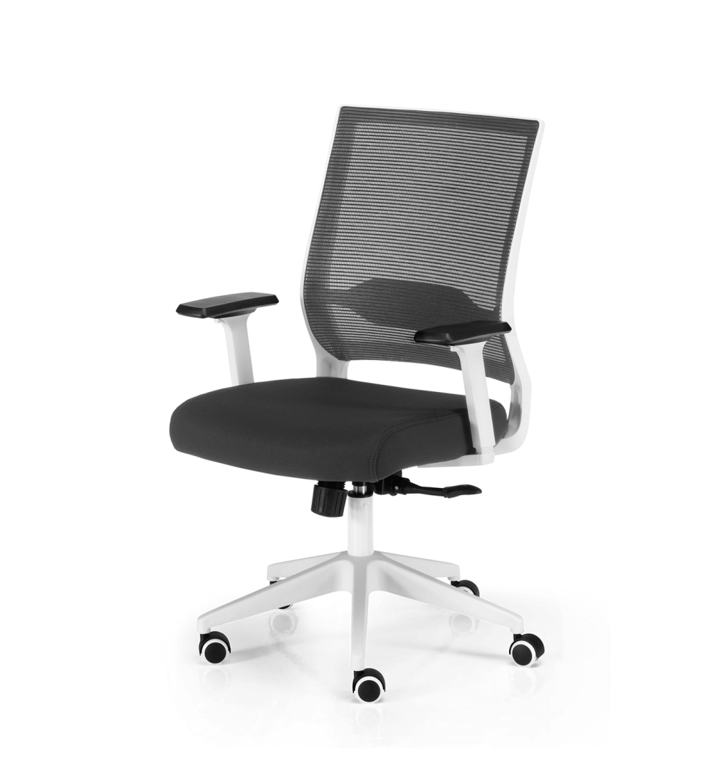 Silla de Oficina SIDNEY de Euromof en acabado blanco, uso recomendado 8 horas-2 Silla de Oficina SIDNEY de Euromof en acabado blanco, uso recomendado 8 horas-2