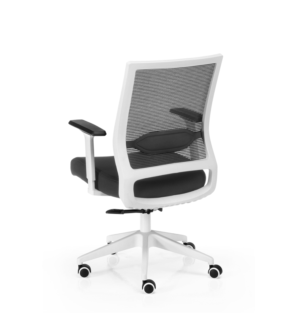 Silla de Oficina SIDNEY de Euromof en acabado blanco, uso recomendado 8 horas-3 Silla de Oficina SIDNEY de Euromof en acabado blanco, uso recomendado 8 horas-3