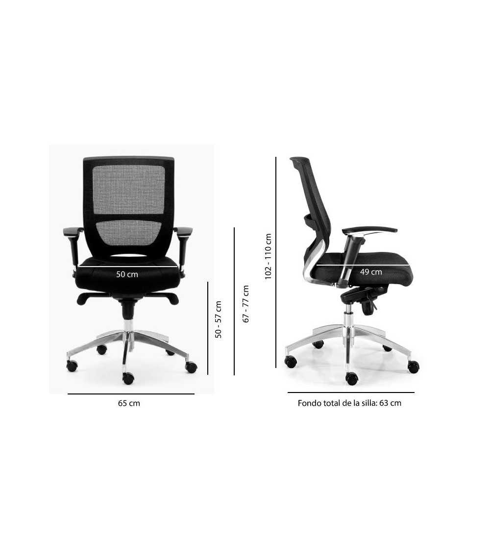 Silla de Oficina MALTA de Euromof, uso recomendado 8 horas-0 Silla de Oficina MALTA de Euromof, uso recomendado 8 horas-0