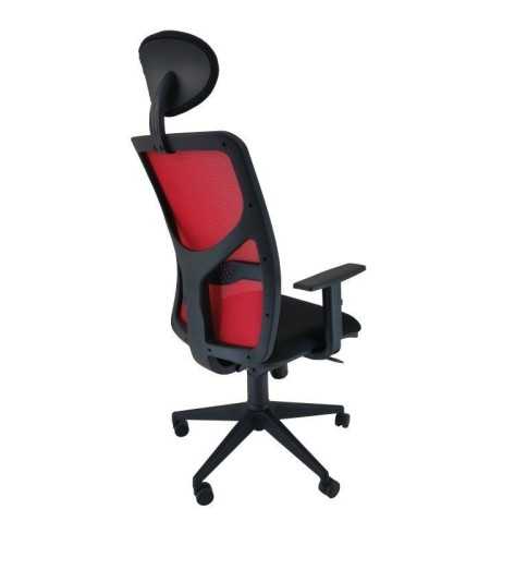 Silla ergonómica de oficina modelo XARLY de vincolo, con cabezal, brazos regulables