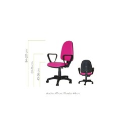 Silla de oficina modelo STABILITE, con brazos