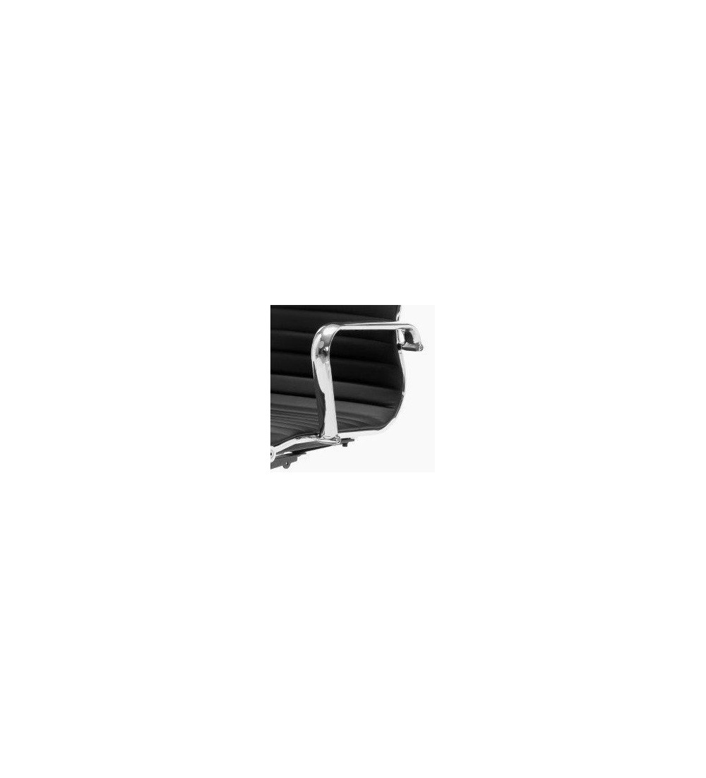 Sillón de oficina LONDRES respaldo alto, polipiel blanco de Euromof