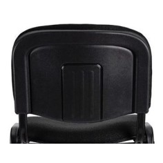 Silla confidente modelo ACCOMMODA, tapizada, calidad superior, estructura negra