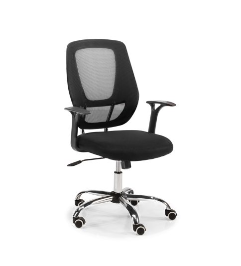 Silla de Oficina GENOVA de Euromof en acabado negro, uso recomendado 8 horas