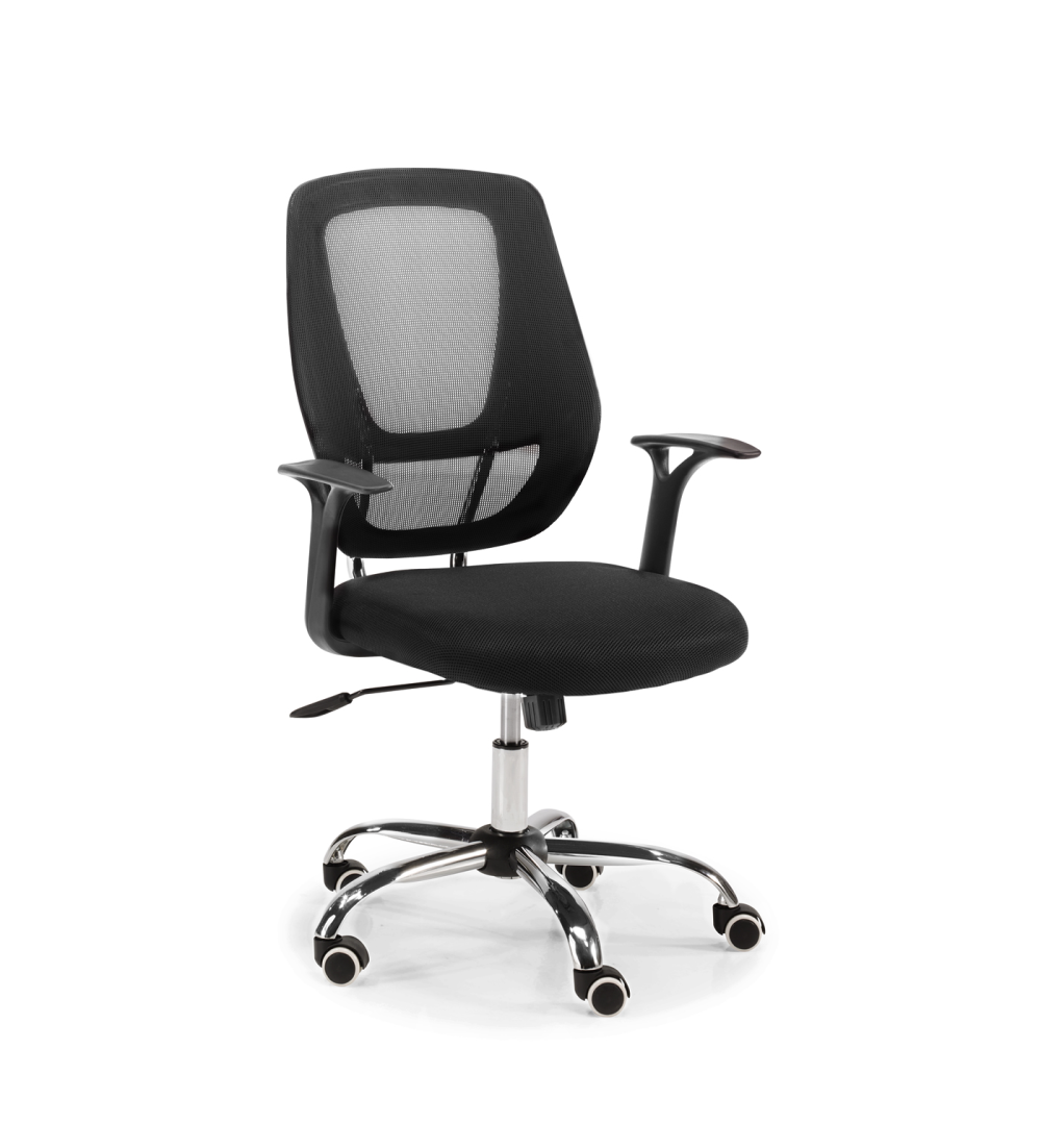 Silla de Oficina GENOVA de Euromof en acabado negro, uso recomendado 8 horas Silla de Oficina GENOVA de Euromof en acabado negro, uso recomendado 8 horas