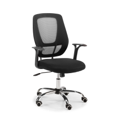 Silla de Oficina GENOVA de Euromof en acabado negro, uso recomendado 8 horas
