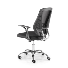 Silla de Oficina GENOVA de Euromof en acabado negro, uso recomendado 8 horas