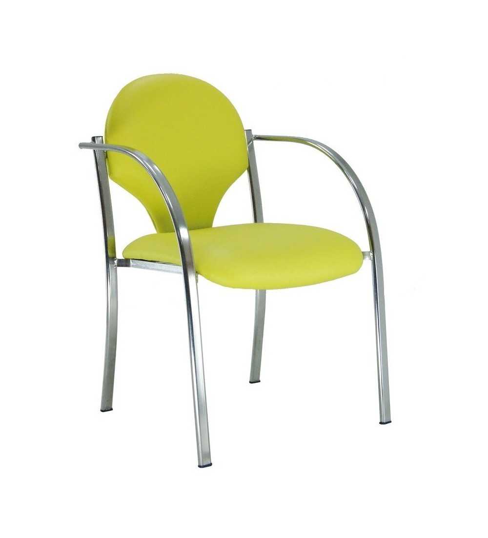 Silla confidente modelo INCA de Vincolo, con tapa trasera polipropileno