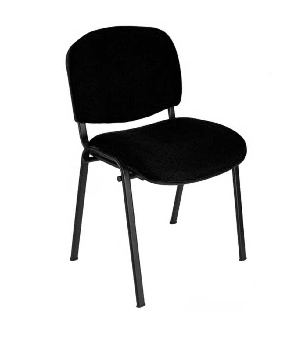 Silla confidente modelo FISSA de Vincolo, tapizada, calidad superior, estructura negra