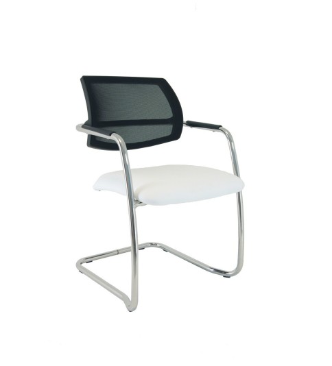 Silla confidente modelo RELAXOR, respaldo malla