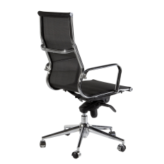 Silla de oficina BERLIN de Euromof, en acabado malla negra Silla de oficina BERLIN de Euromof, en acabado malla negra