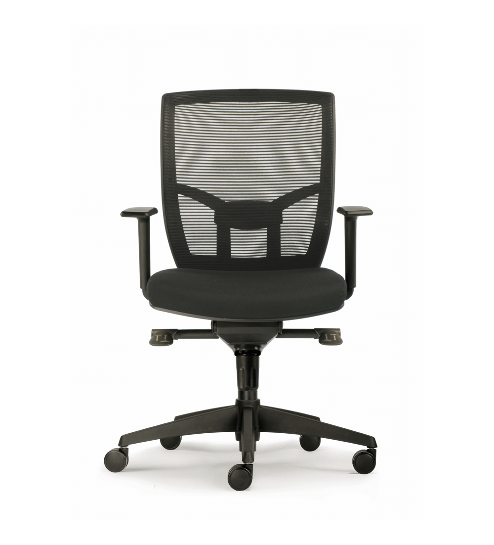 Silla de Oficina CHICAGO de Euromof en acabado negro, uso recomendado 8 horas-2 Silla de Oficina CHICAGO de Euromof en acabado negro, uso recomendado 8 horas-2