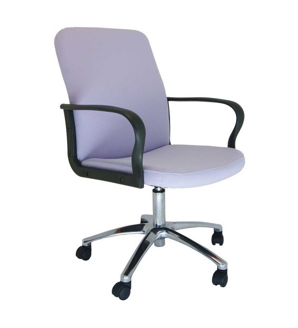 Sillón ergonómico dirección modelo ROCKY de Vincolo, respaldo bajo, base cromada