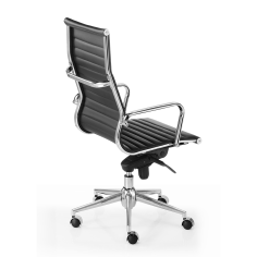 Silla de oficina LONDRES de Euromof, en acabado polipiel negro Silla de oficina LONDRES de Euromof, en acabado polipiel negro