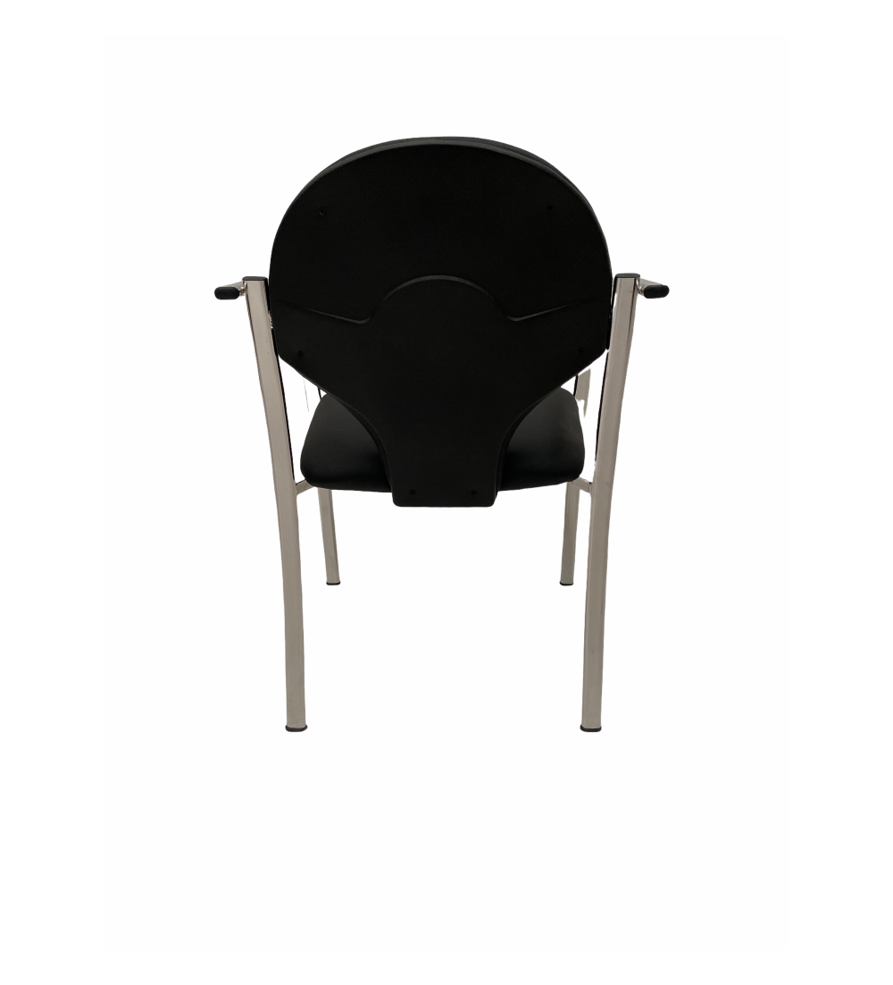 Silla confidente modelo CONFIDA, con tapa trasera polipropileno