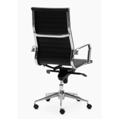 Silla de oficina LONDRES de Euromof, en acabado polipiel negro Silla de oficina LONDRES de Euromof, en acabado polipiel negro